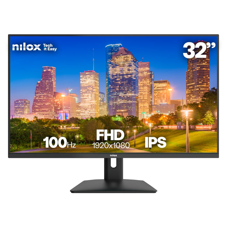 Nilox MONITOR 32 IPS 4MS HDMI VGA 100HZ écran plat de PC 81 3 cm 32 1920 x 1080 pixels Full HD LCD Neuf