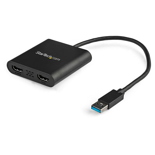 StarTech.com Adaptateur USB 3.0 vers Dual HDMI 2x1080p / 1x4K 30Hz Carte GraphiqueVidéo Externe Adaptateur d'Affichage Double Écran USB Type A vers HDMI Uniquement Windows Neuf
