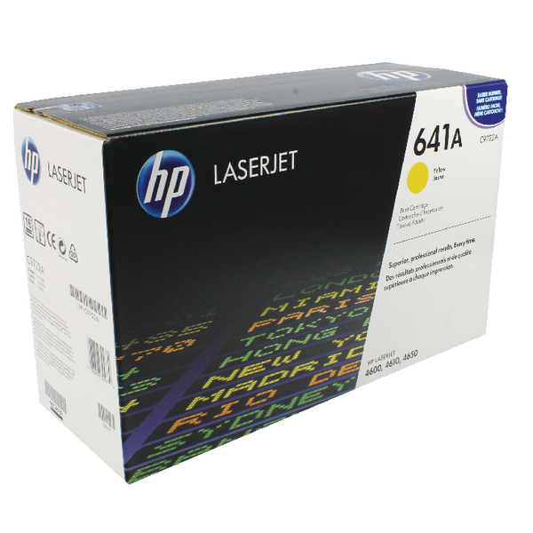 HP C9722A Cartouche de toner Jaune - vue 2