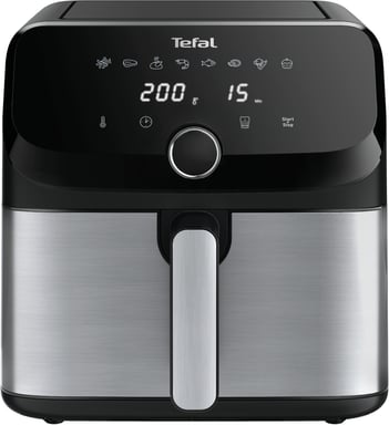 Tefal Easy Fry Mega EY855D10 friteuse Unique 7,5 L Autonome 2020 W Friteuse d'air chaud Noir, Acier inoxydable