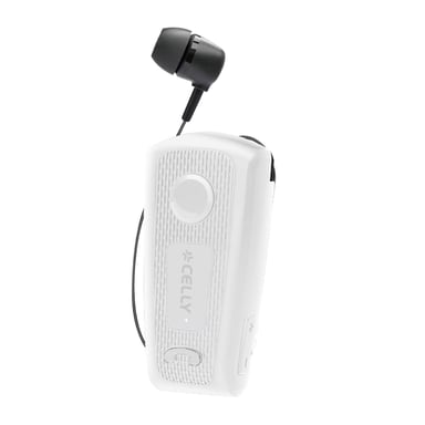 Celly BHCLIP Auriculares Alámbrico Dentro de oído Llamadas/Música/Deporte/Uso diario USB Tipo C Blanco