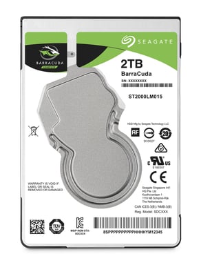 Seagate Barracuda 2.5'' disque dur 2 To 5400 tr/min 128 Mo 2.5'' Série ATA III