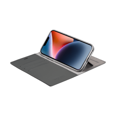 Diarycase 2.0 Guscio in vera pelle con supporto magnetico per Apple iPhone 14 Plus, nero notte