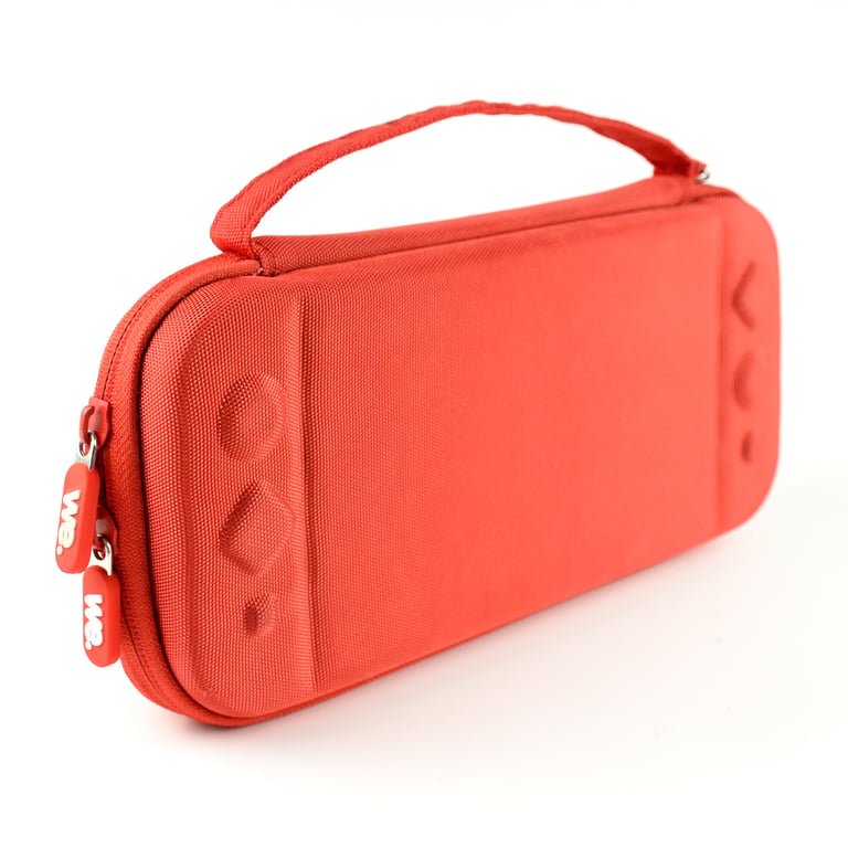 WE Housse de Transport Rigide pour Nintendo Switch OLED 7 Pouces avec Accessoires Inclus 6 en 1 avec Espace de Rangement pour Cartouches de Jeu Neuf