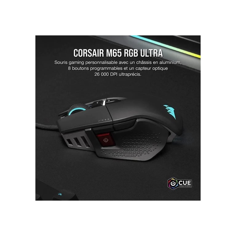 Ensemble et tapis de Corsair M65 ULTRA PACK + MM100 - vue 5