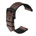 Correa de cuero de silicona de 20 mm compatible con Samsung Watch4 y Huawei GT4 - Marrón  22 mm