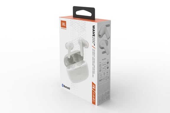 JBL Wave 200 - Ecouteurs Sans fil, Blanc