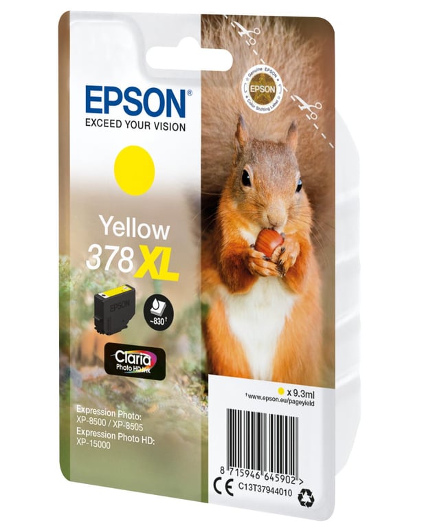 Cartouche dencre originale EPSON 378XL 9.3 ml Jaune - vue 6