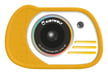 Fotocamera per bambini Kidycam gialla - Impermeabile, Memoria da 16 GB, 8MP, Video 1080p, Effetti Divertenti
