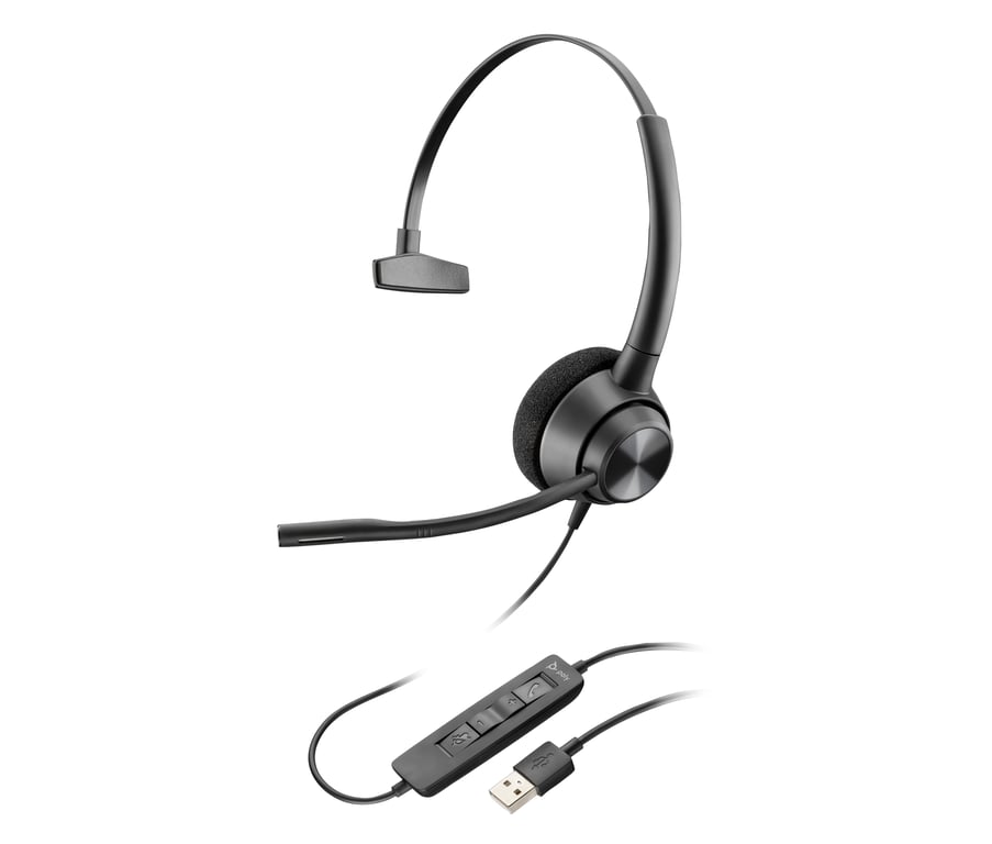 POLY Casque à oreille simple monaural EncorePro 310 USB A TAA Neuf - vue 3