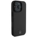 Funda Mercedes para iPhone 16 Pro Max 6.9'' negra con textura y cuero liso Funda rígida MagSafe