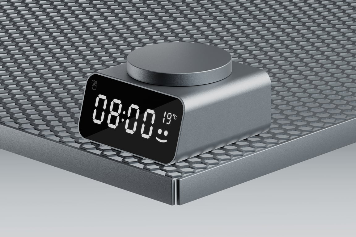 XOOPAR Réveil Bluetooth REDDI Aluminium Neuf - vue 3