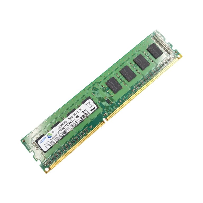 Barrette Mémoire 1Go RAM DDR3 Samsung M378B2873EH1 CH9 PC3 1333MHz 1Rx8 - vue 2