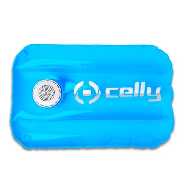 Celly Poolpillow Mono altoparlante portatile Blu, Bianco 3 W