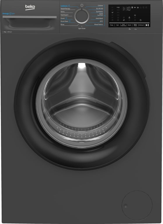 Beko b300 BMEUWT41241M machine à laver chargement frontal 12 kg 1351 trmin - vue 2