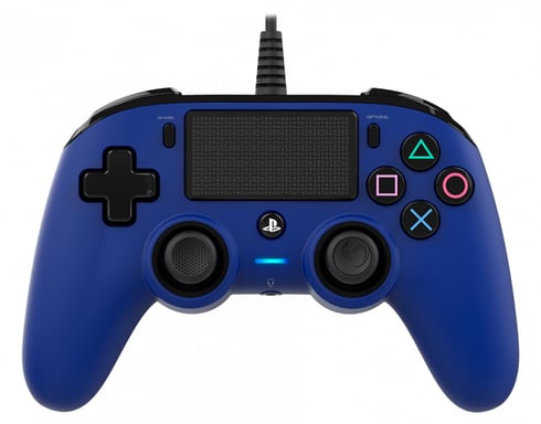 NACON PS4OFCPADBLUE mando y volante Azul USB Gamepad Analógico/Digital PC, PlayStation 4