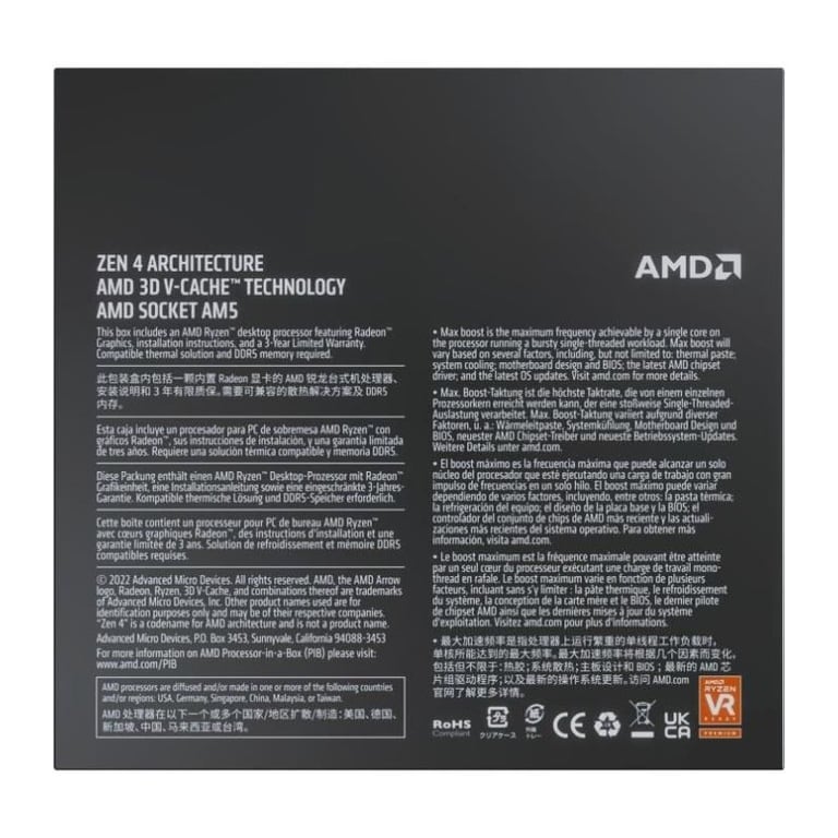 AMD Ryzen 9 7950X3D processeur 4 2 GHz 128 Mo L3 Boîte Neuf - vue 3