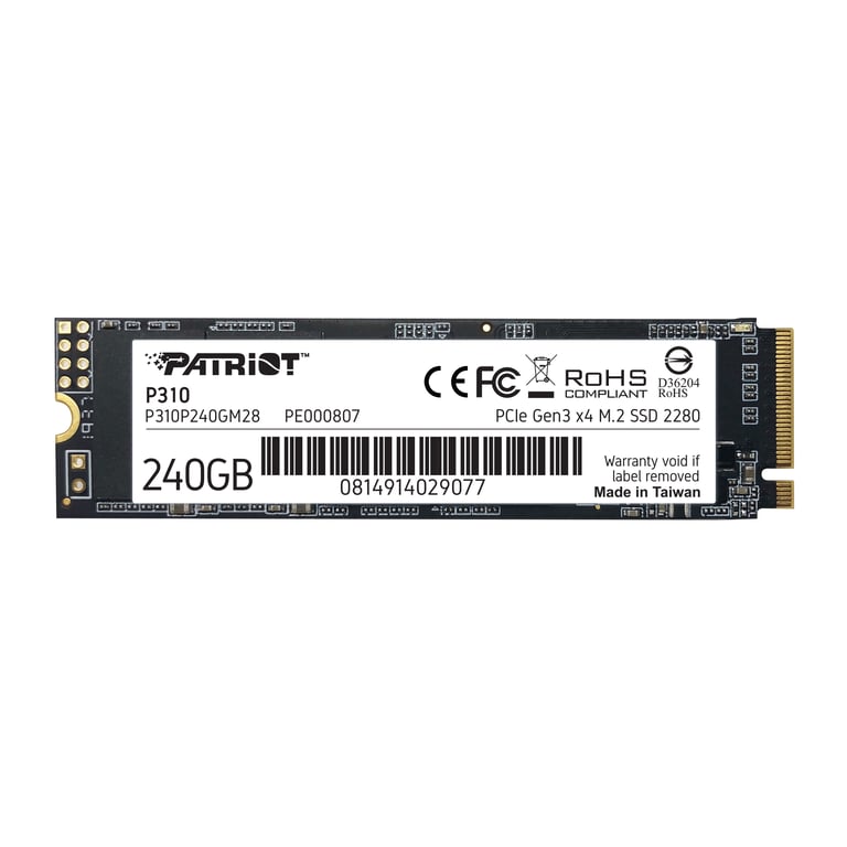 Patriot Memory P310 240 Go .2 PCI Express 3.0 NVMe Neuf