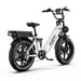 Onesport OT08 Pro 20'' Bici elettrica 500W Doppia batteria 48V 36AH Full Suspension Step-Thru Fat Tire E-Bike