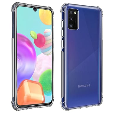 Pack Protection Samsung Galaxy A41 Coque Souple + Verre Trempé Transparent