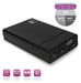 Ewent EW7043 Caja de discos de almacenamiento Caja disco duro/SSD Negra 2,5''