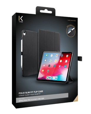 Guscio folio slim fit con supporto per penna per Apple iPad Pro 12,9 pollici di terza generazione