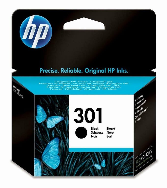 HP 301 Original Noir 1 pièce(s) - Neuf