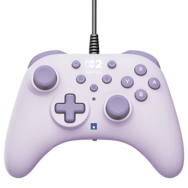 Hori Controller cablato HORIPAD Turbo (Lavanda) per Nintendo Switch 2 – Con licenza ufficiale Nintendo®