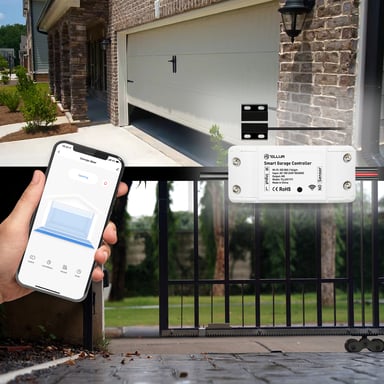 Kit de commande de porte de garage Tellur WiFi, blanc