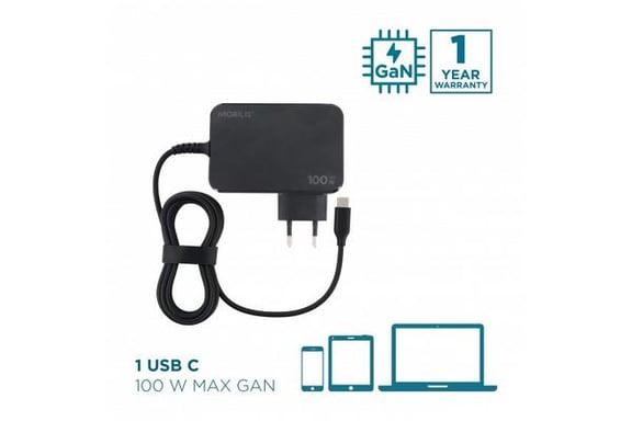 100W USB-C Laptop Charger Integrated