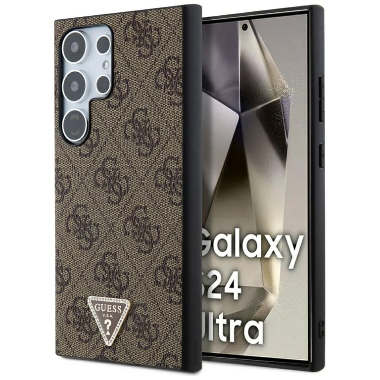 Coque pour téléphone Guess Grip Stand 4G Cuir écologique Sangle confortable