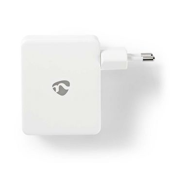DCU TECNOLOGIC Cargador de pared de cuatro puertos USB Nedis WCHAU481AWT Blanco