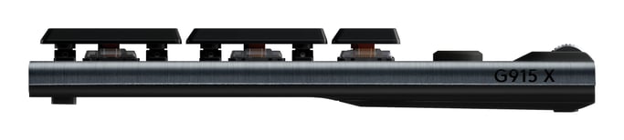 Logitech G G915 X LIGHTSPEED teclado Juego USB + RF Wireless + Bluetooth AZERTY Francés Negro