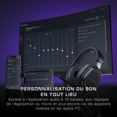 Cuffie da gioco wireless multipiattaforma - TURTLE BEACH - Stealth 700PC (Gen3) - Nero