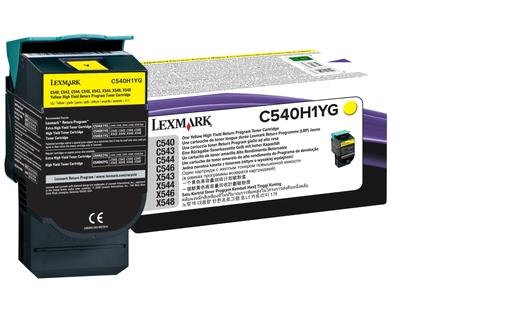 LEXMARK TONER GIALLO ALTA RESA RET.PROG C54X X54X 2K PAG Neuf