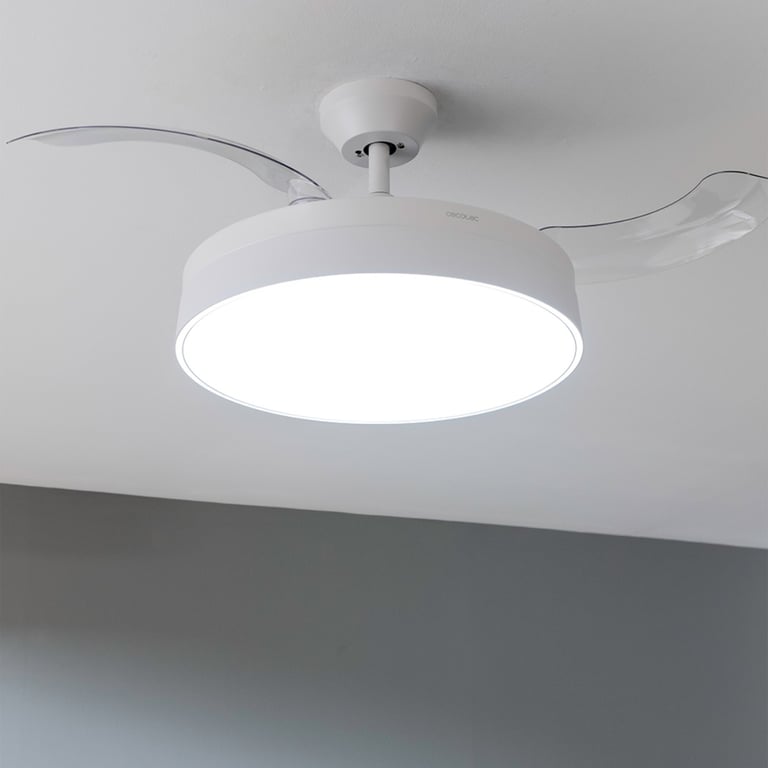Ventilateur De Plafond Cecotec EnergySilence Aero 4280 – Pales Rétractables, 40 W, 3 Tons De Lumière - vue 3
