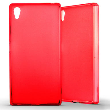 Coque silicone unie compatible Givré Rouge Sony Xperia Z5