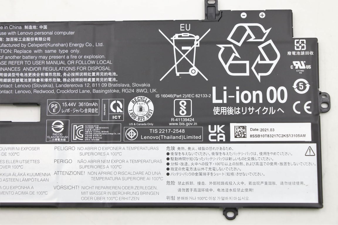 Lenovo 5B10W13974 composant de laptop supplémentaire Batterie Neuf - vue 3