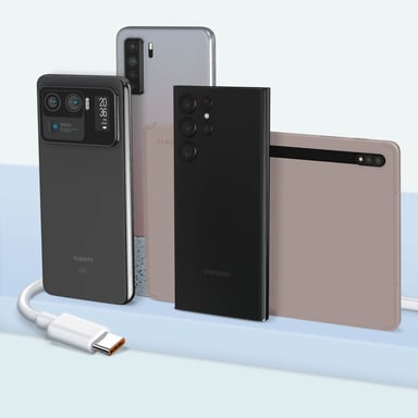 Câble USB vers USB-C Intensité 6A Charge et synchronisation 1m Xiaomi Blanc