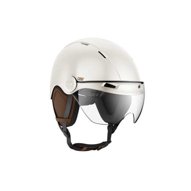 Casque vélo Casr CASQUE DE PROTECTION AVEC VISIERE STYLE IVOIRE CREME L
