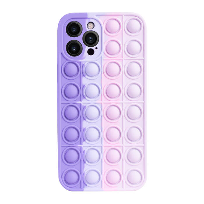 Coque Popping Bubble pour Apple iPhone 12 Pro Max, Rose Violet