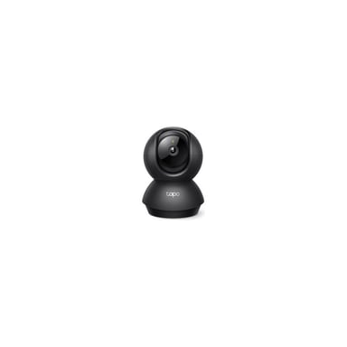 Caméra de surveillance Wi-Fi TP-Link Tapo C201 1080p vision nocturne 12 m audio bidirectionnel sirène 93 dB montage bureau ou mur Noir