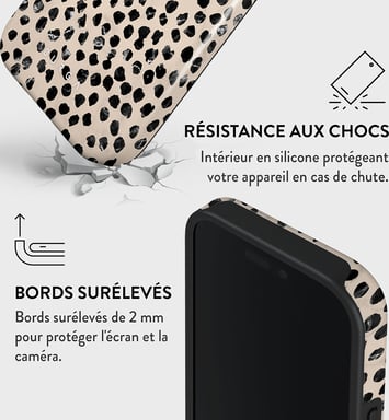 Burga Funda para iPhone 16 Pro MagSafe Tough A prueba de golpes Modelo Almond Latte Beige