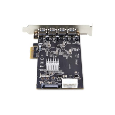 StarTech.com Tarjeta PCI Express de 4 Puertos USB-A - Tarjeta PCIe USB 3.2 de 5Gbps - 4 Controladores USB Independientes - Hub Interno USB-A - Windows/macOS/Linux