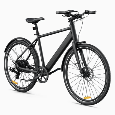 DYU Stroll 1 Bici elettrica 250W 27'' Bici da città per pendolari con batteria da 36V 9Ah, doppio freno a disco idraulico
