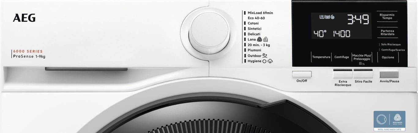 AEG Series 6000 LR6FG94 machine à laver Charge avant 9 kg 1350 trmin Neuf - vue 2