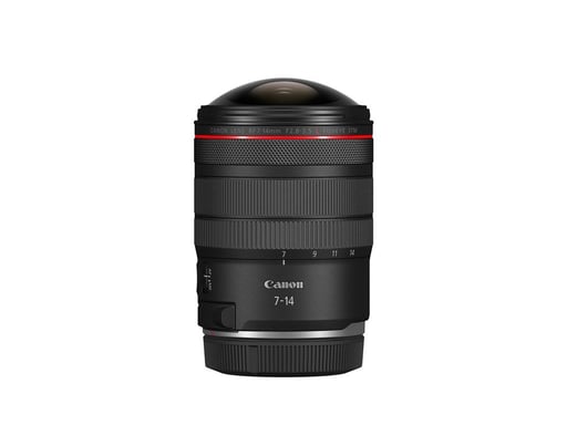 Objetivo zoom negro Canon RF 7-14 mm f/2,8-f/3,5 L Fisheye STM para montura RF