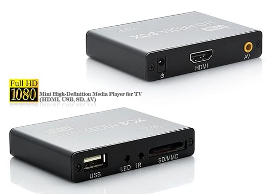 Media Center Lecteur Tout Format Full HD 1080P Disque Dur Carte SD Et Clé USB YONIS