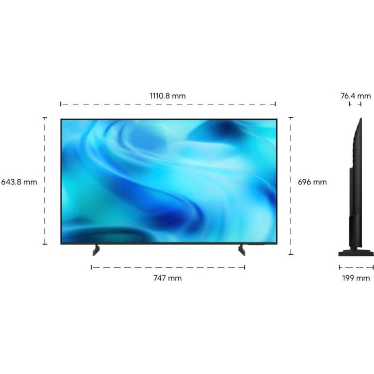TV Samsung LED TU50U8005H 127 cm 2026 - vue 3