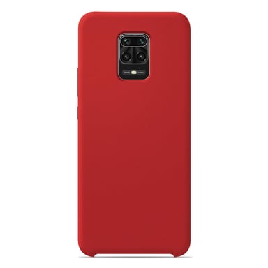 Coque silicone unie Soft Touch Rouge compatible Xiaomi Redmi Note 9 Pro